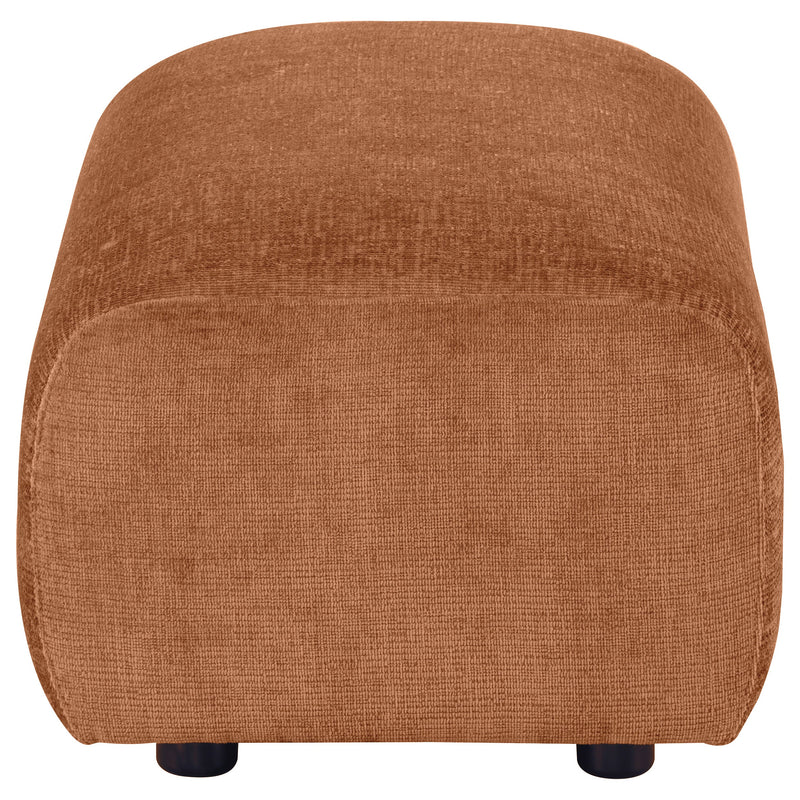 Burnett Chenille Upholstered Ottoman