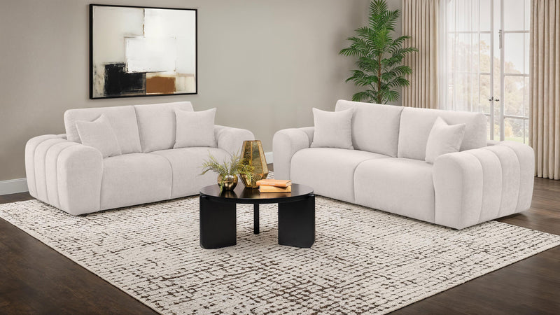 Burnett Chenille Upholstered Sofa Set