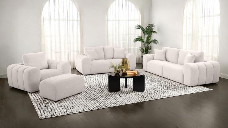 Burnett Chenille Upholstered Sofa Set