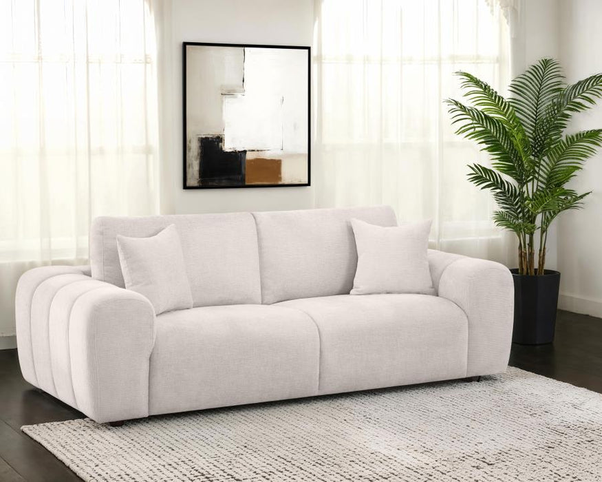 Burnett Chenille Upholstered Wide Arm Sofa