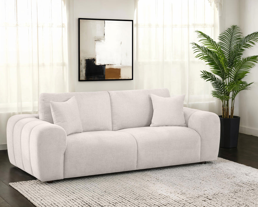 Burnett Chenille Upholstered Wide Arm Sofa