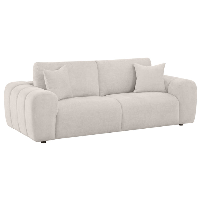 Burnett Chenille Upholstered Wide Arm Sofa