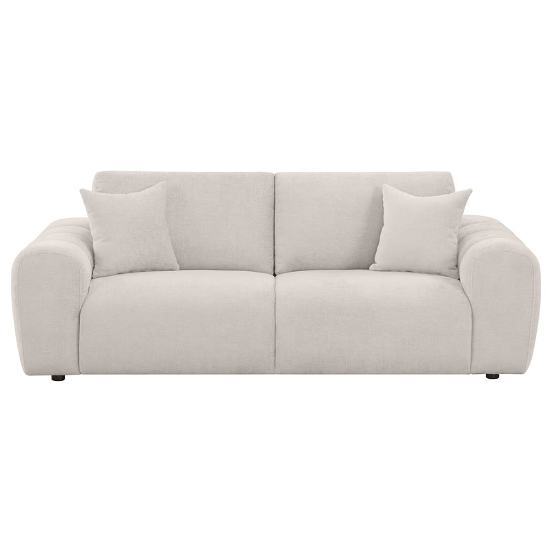 Burnett Chenille Upholstered Wide Arm Sofa