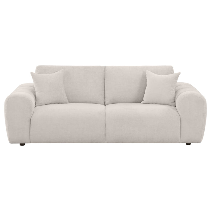 Burnett Chenille Upholstered Wide Arm Sofa