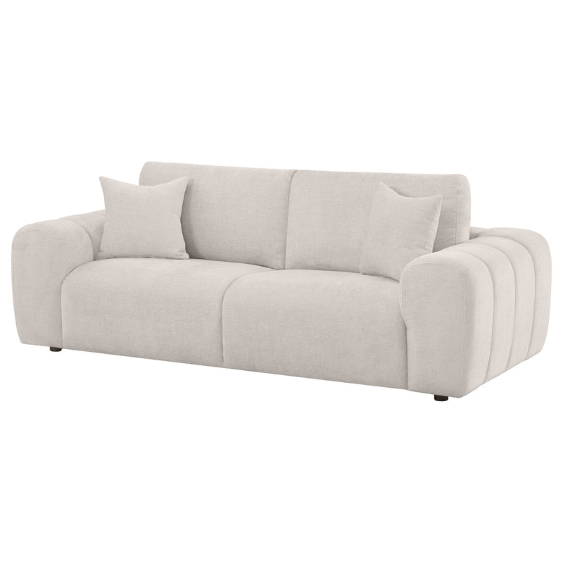 Burnett Chenille Upholstered Wide Arm Sofa