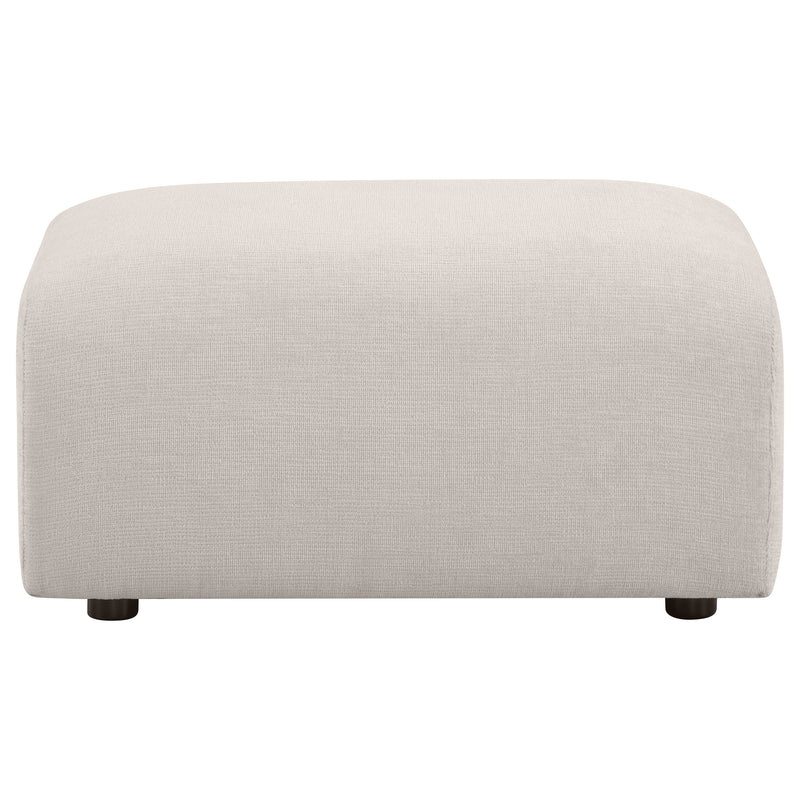 Burnett Chenille Upholstered Ottoman