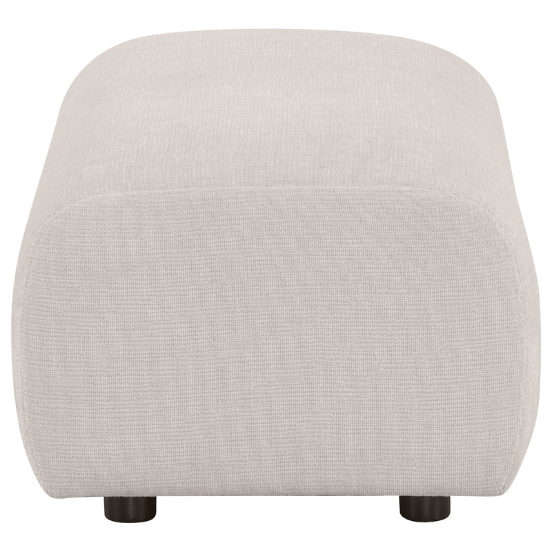Burnett Chenille Upholstered Ottoman