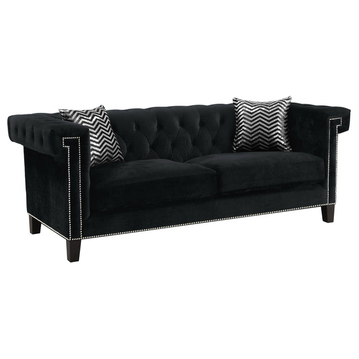 Reventlow Tufted Sofa Black