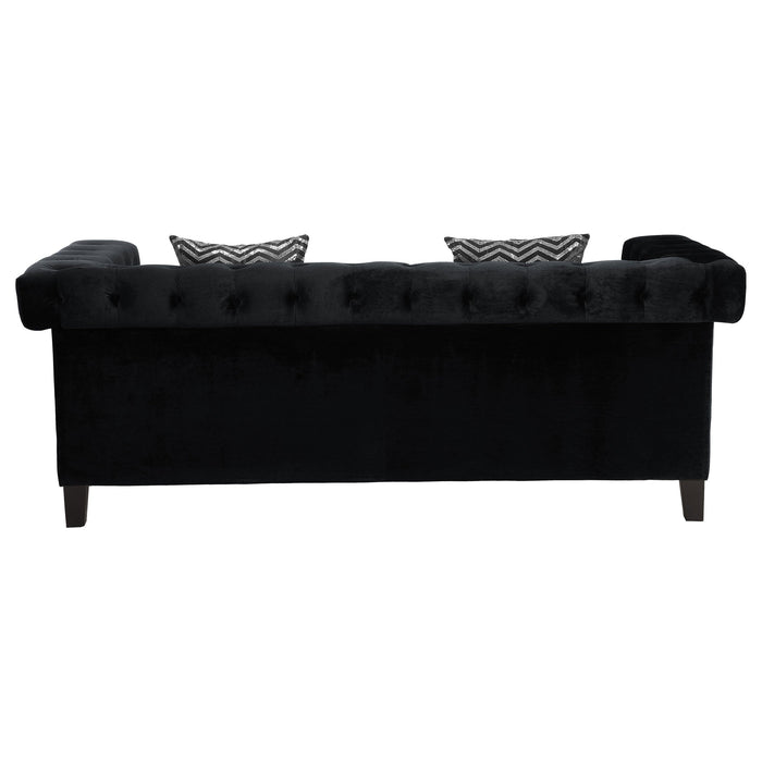 Reventlow Tufted Sofa Black