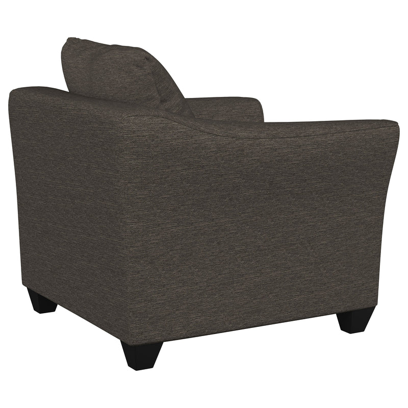 Sillón decorativo Salizar con brazos acampanados y tapizados