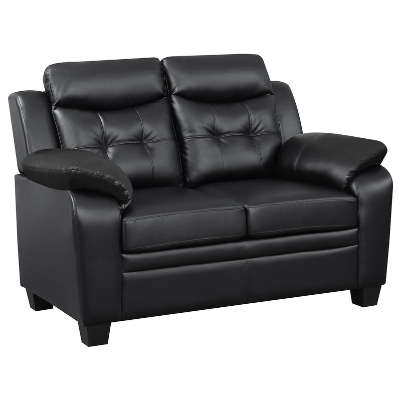 Finley Upholstered Padded Arm Tufted Sofa Set