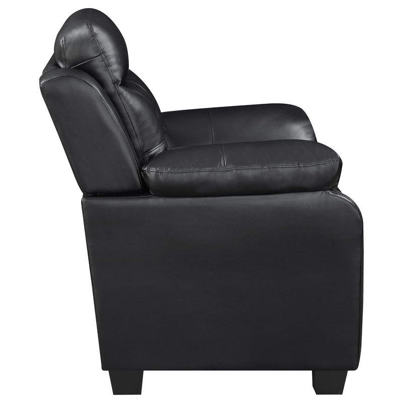 Finley Upholstered Padded Arm Tufted Sofa Set