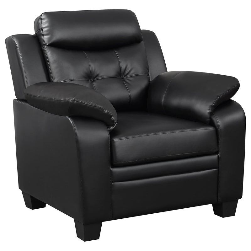 Finley Upholstered Padded Arm Tufted Sofa Set