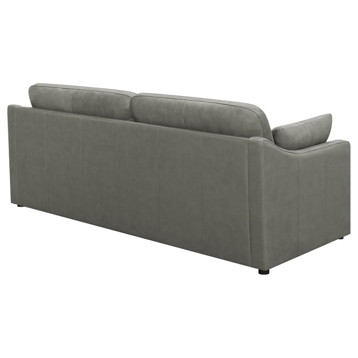 Grayson Sloped Arm Upholstered Sofa Grey