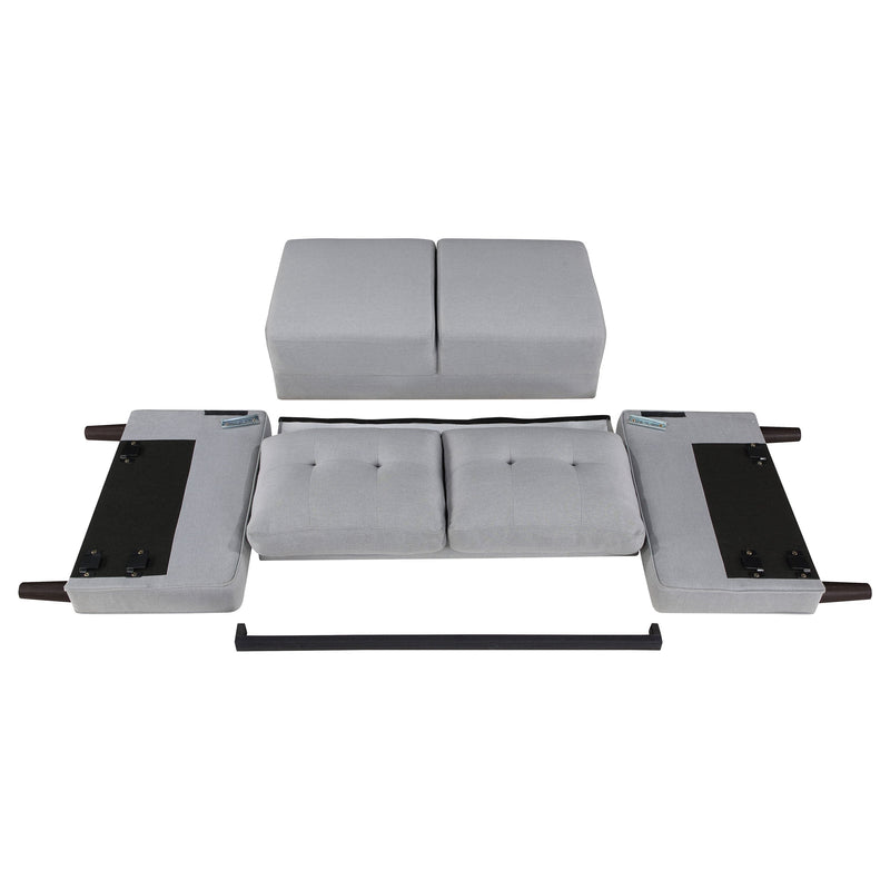 Bowen Upholstered Track Arm Tufted Loveseat