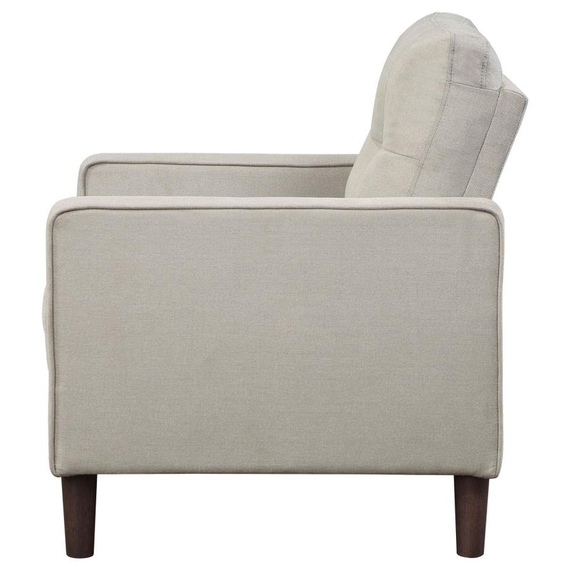 Bowen Upholstered Track Arm Tufted Accent Chair