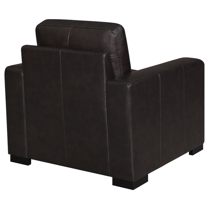 Boardmead Track Arms Upholstered Chair Dark Brown