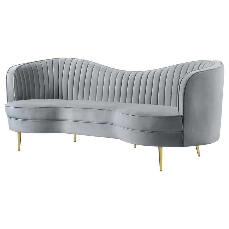 Sophia Upholstered Channel Tufted Sofa