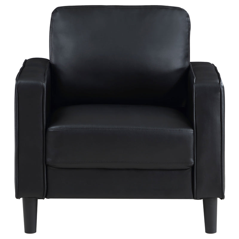 Sillón decorativo Ruth con reposabrazos tapizados
