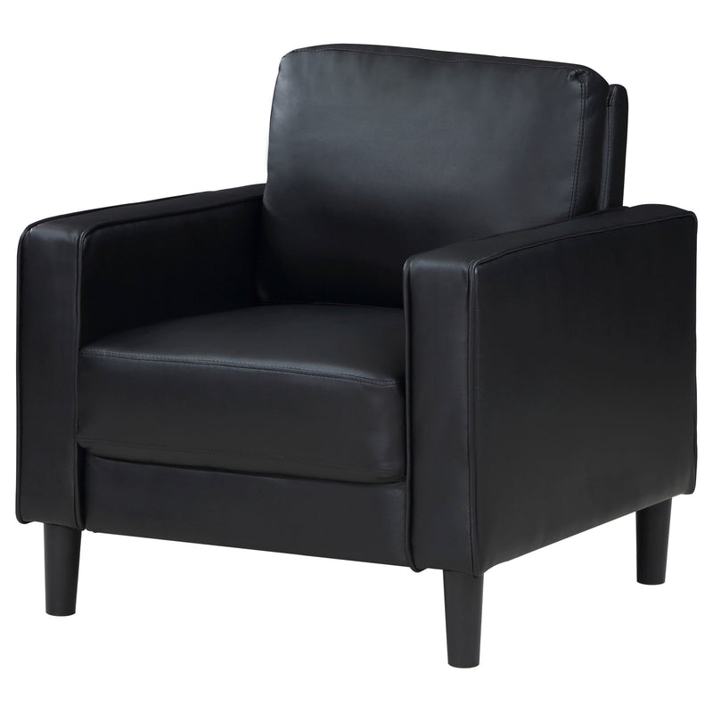 Sillón decorativo Ruth con reposabrazos tapizados