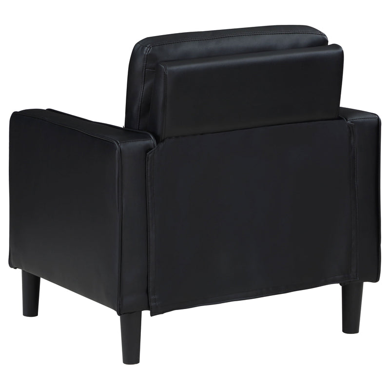 Sillón decorativo Ruth con reposabrazos tapizados