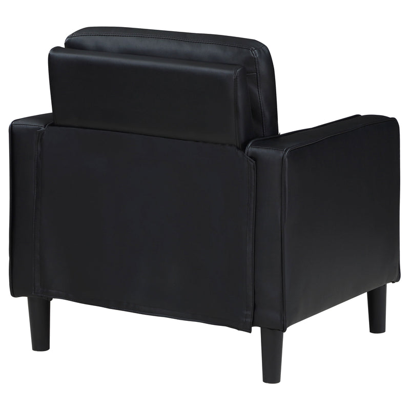 Sillón decorativo Ruth con reposabrazos tapizados