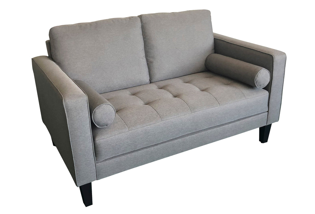 Lennox Track Arm Upholstered Loveseat Charcoal