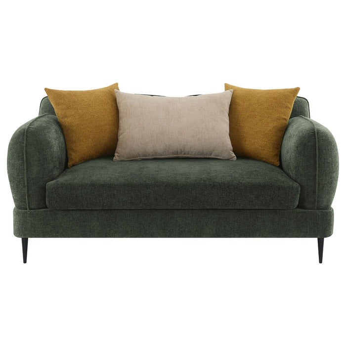 Jade  Chenille Upholstered Sofa Set Green