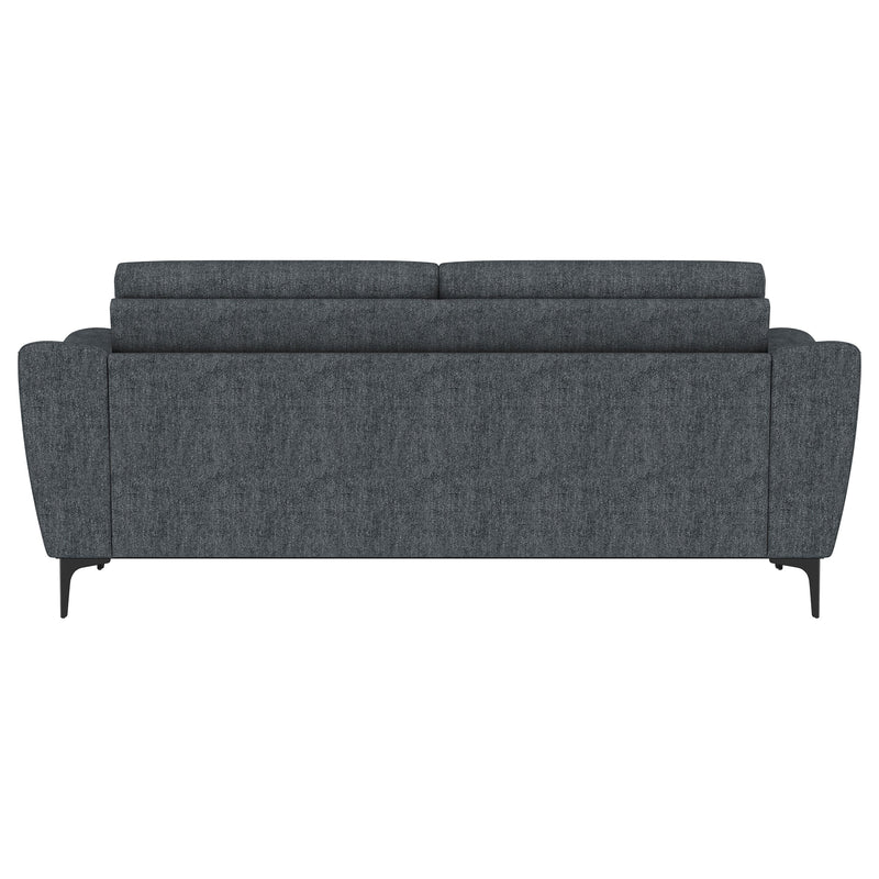 Nolan Upholstered Sloped Track Arm Sofa Charcoal