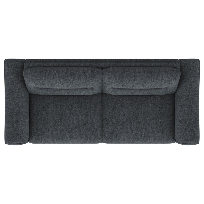 Nolan Upholstered Sloped Track Arm Sofa Charcoal