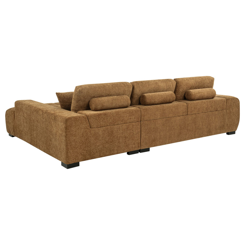 Sofá seccional chaise tapizado Octavia