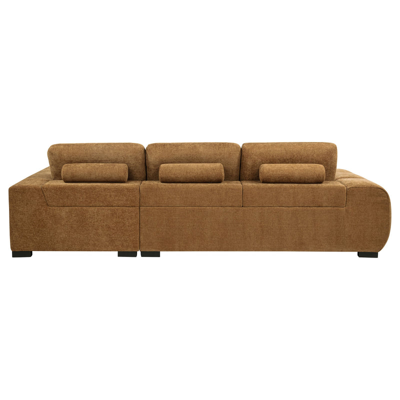 Sofá seccional chaise tapizado Octavia