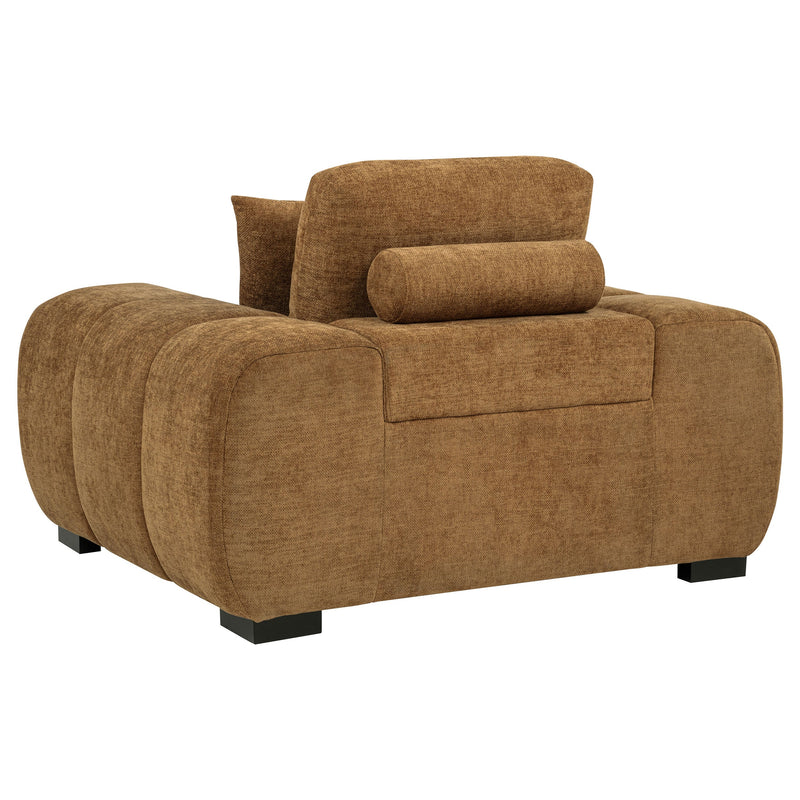 Sillón decorativo Octavia con reposabrazos cuadrados tapizados