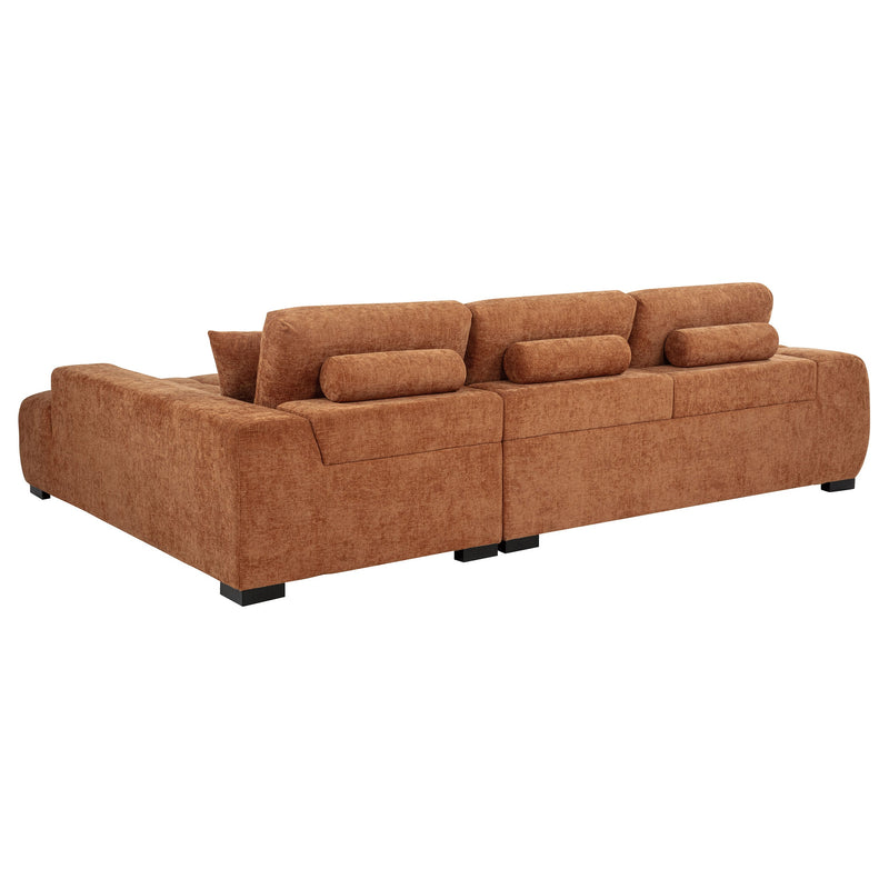 Sofá seccional chaise tapizado Octavia