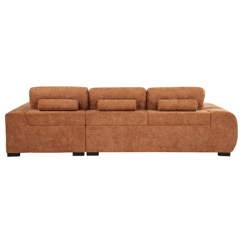 Sofá seccional chaise tapizado Octavia