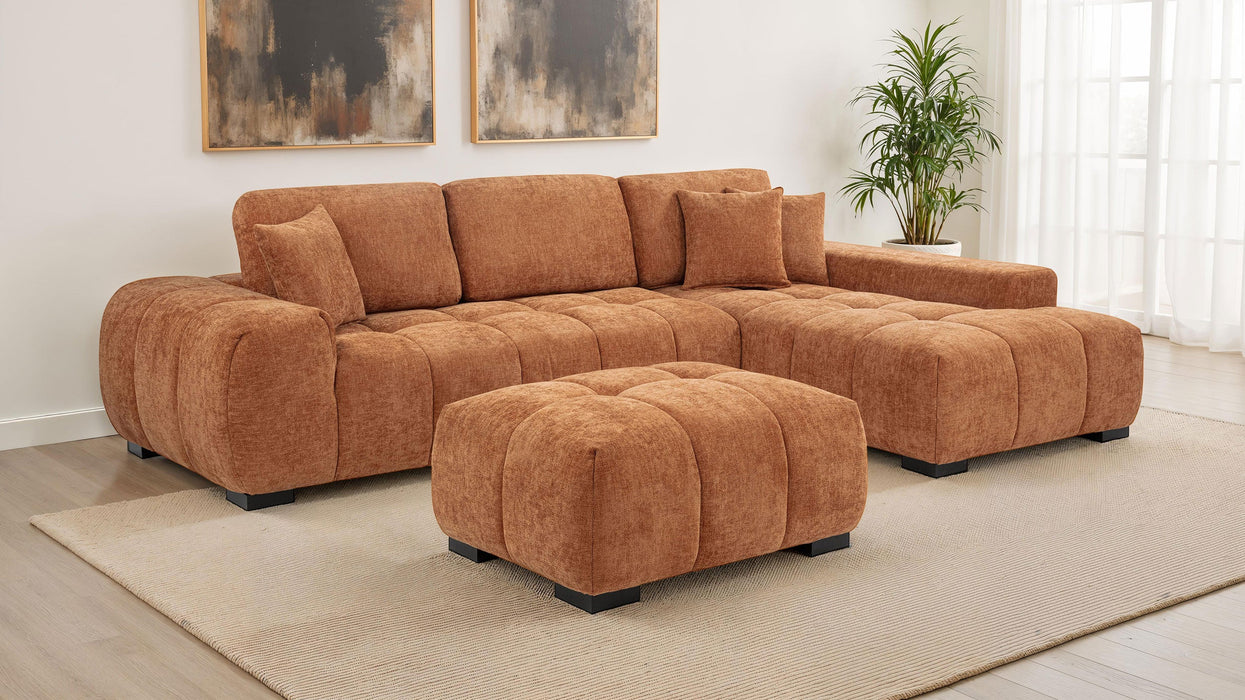 Octavia Upholstered Sectional Chaise Sofa