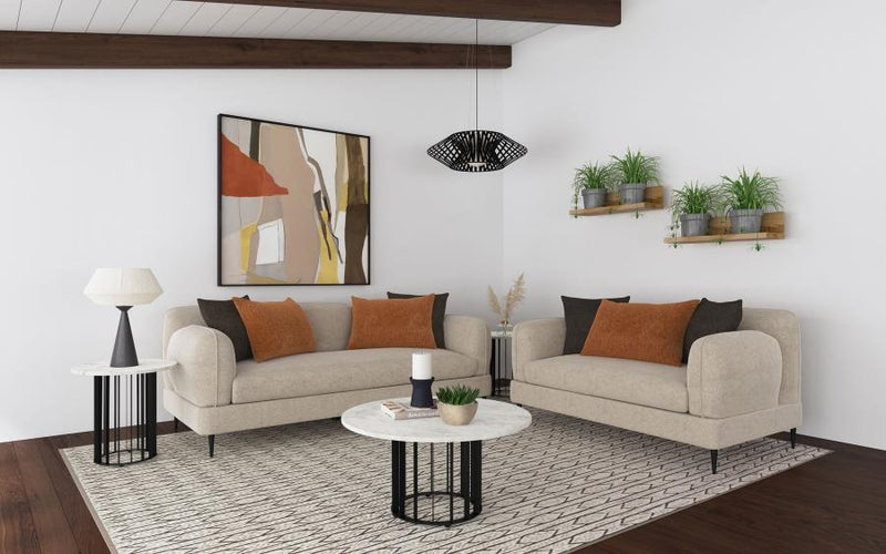 Jade 2-piece Chenille Upholstered Sofa Set