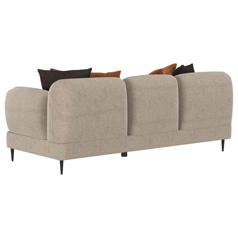 Jade Chenille Upholstered Sculpted Track Arm Sofa
