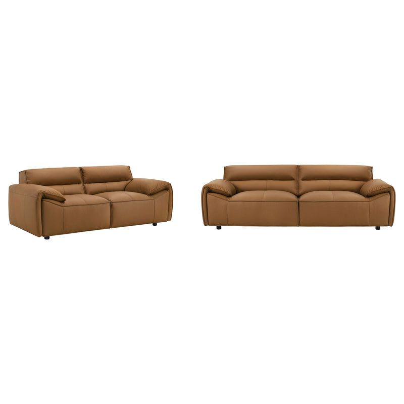 Buxton Leather Upholstered Sofa Set