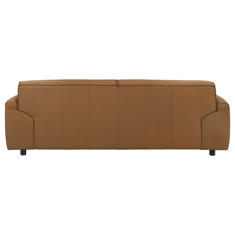 Buxton Top Grain Leather Upholstered Sofa