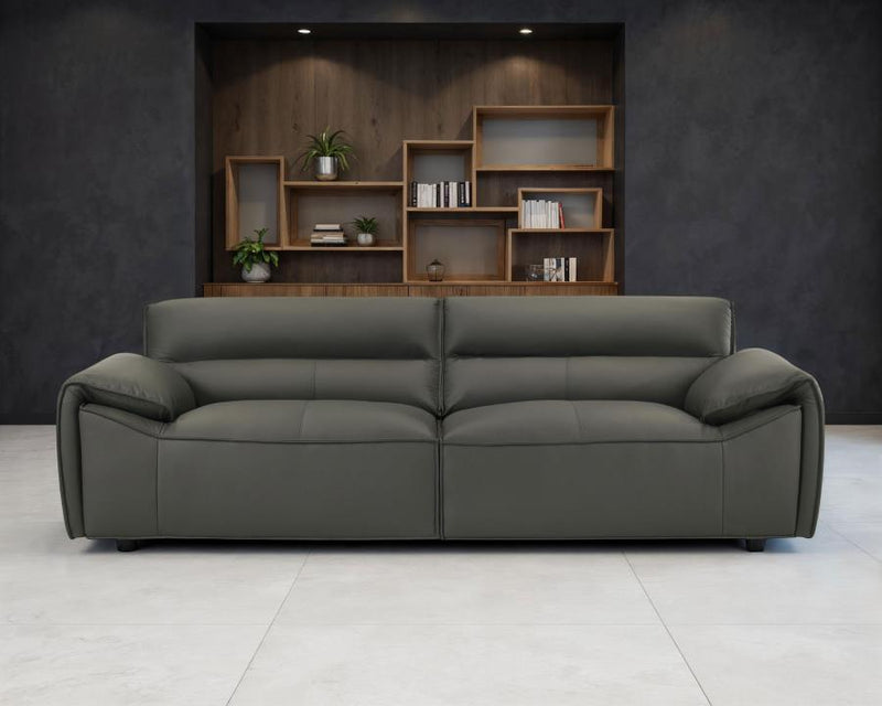 Buxton Top Grain Leather Upholstered Sofa