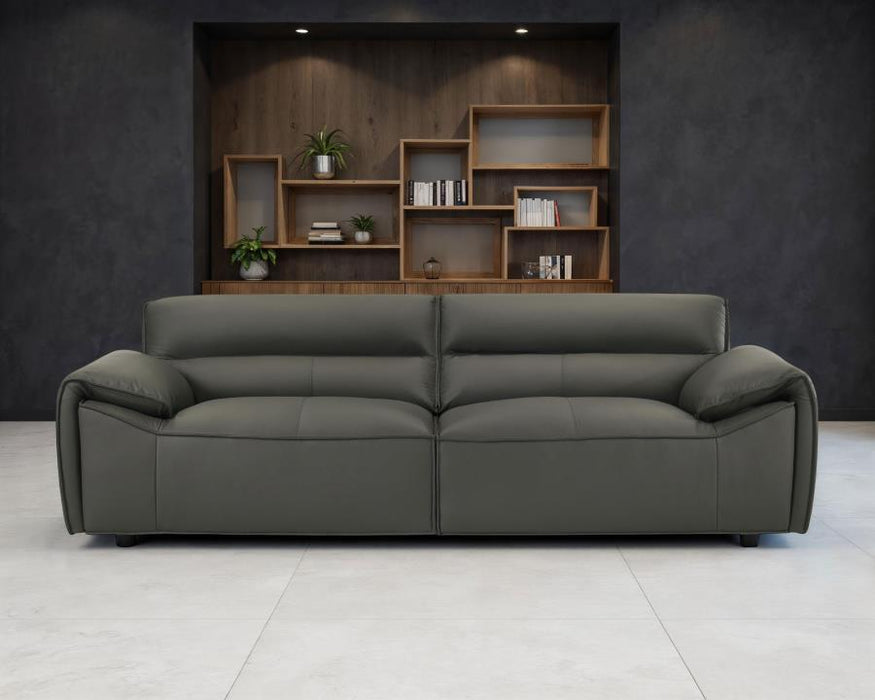 Buxton Top Grain Leather Upholstered Sofa