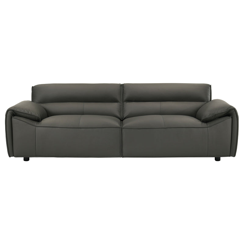 Buxton Top Grain Leather Upholstered Sofa