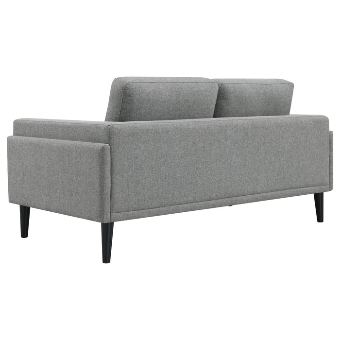 Rilynn 2-piece Upholstered Track Arms Sofa Set Grey