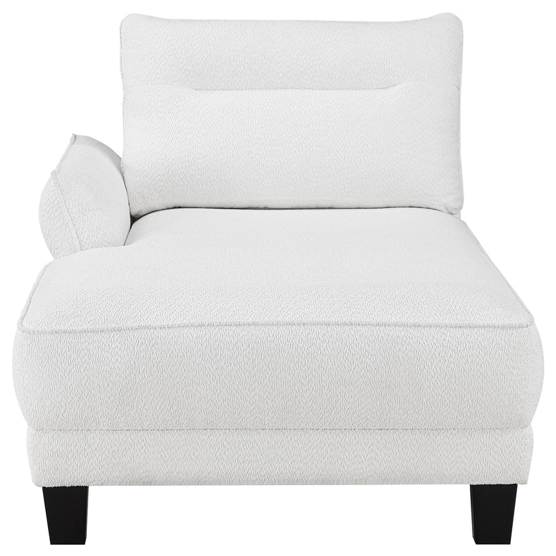 Caspian Upholstered Curved Arm Chaise Sectional Sofa