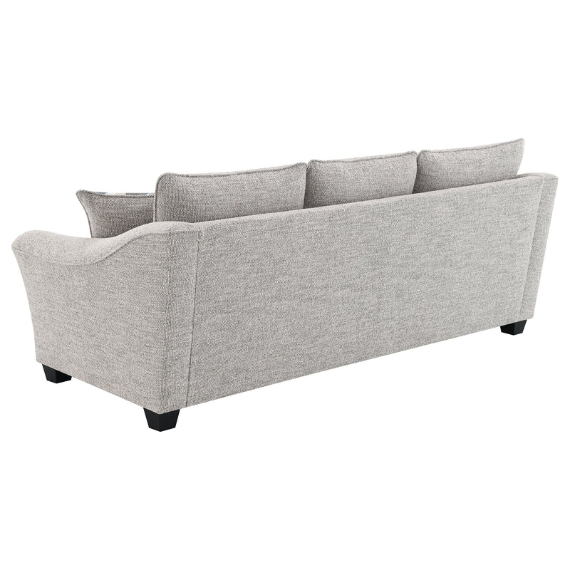 Juego de sofá tapizado de boucle Tomkins gris claro