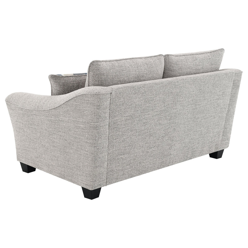 Juego de sofá tapizado de boucle Tomkins gris claro