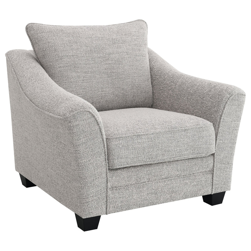 Juego de sofá tapizado de boucle Tomkins gris claro