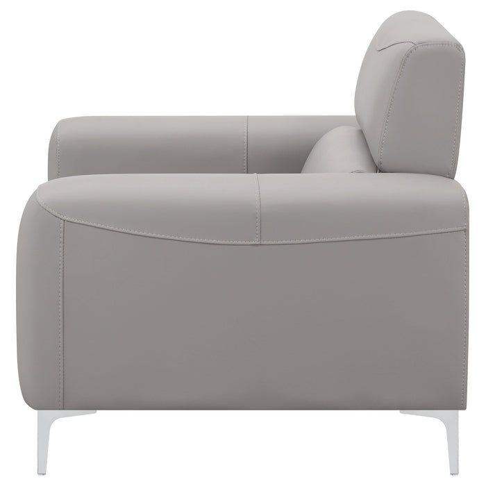 Glenmark Track Arm Upholstered Chair Taupe