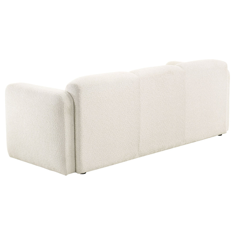 Juego de sofá de brazo de riel redondo tapizado Dorset